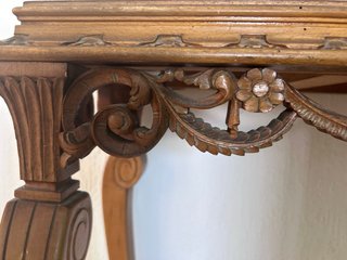 Recibidor antiguo madera y espejo