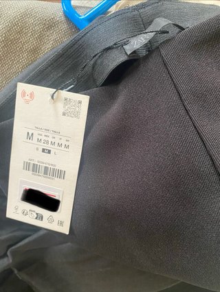 Leggings Negros Acampanados con Botones en el bajo