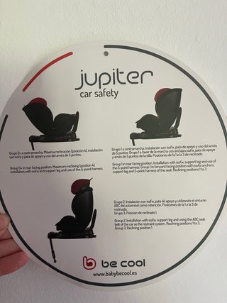 Silla de coche Be Cool Jupiter gris