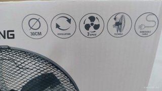 Ventilador de mesa negro