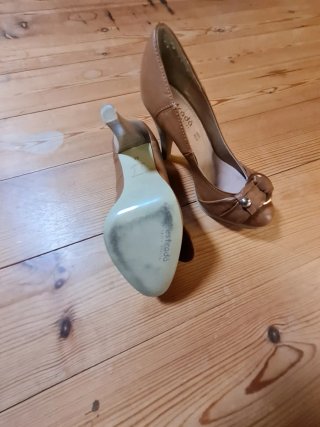 Scarpe con tacco donna marroni