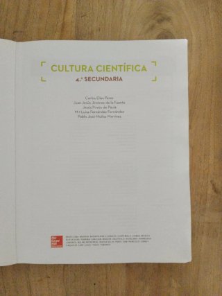 Cultura científica, 4o Secundaria
