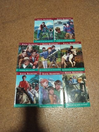 lote 8 libros El Club de los Siete Secretos