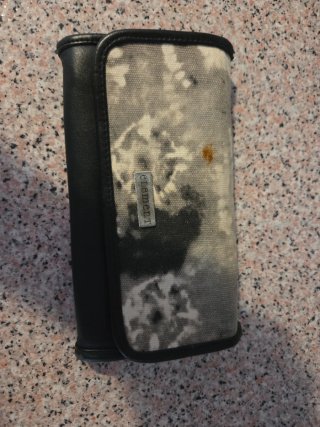 Cartera/Tarjetero Negro con Cremallera