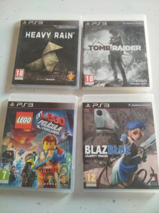Lote 4 Juegos PS3: Heavy Rain, Tomb Raider,...