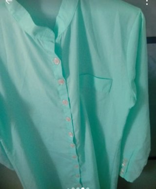 Blusa Patrizia Turquesa Talla M Alt.85 Hombros 44