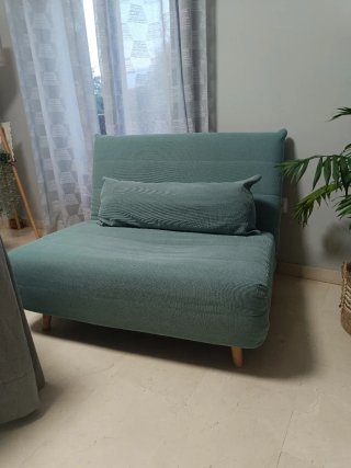 Divano letto in tessuto turchese di Maison du Monde