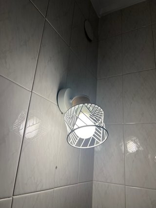 2 Focos de Pared con Pantalla Geométrica