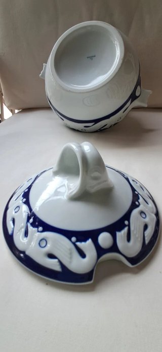 Sopera Sargadelos Azul y Blanca