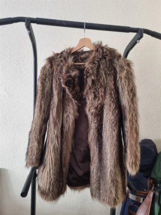 Chaquetón Vintage de Pelo Natural Marmota 3/4
