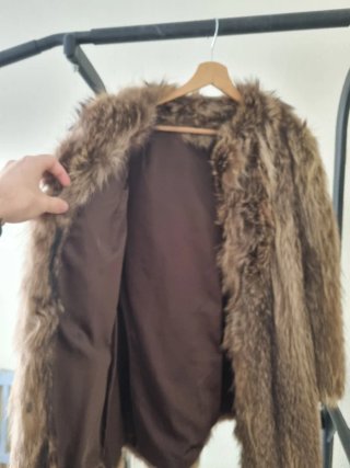 Chaquetón Vintage de Pelo Natural Marmota 3/4