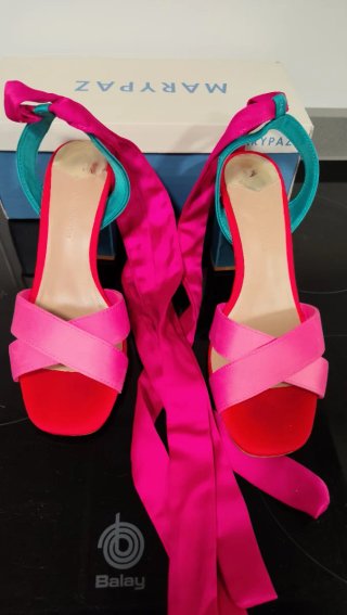 Zapatos de taco ancho Stradivarius multicolor