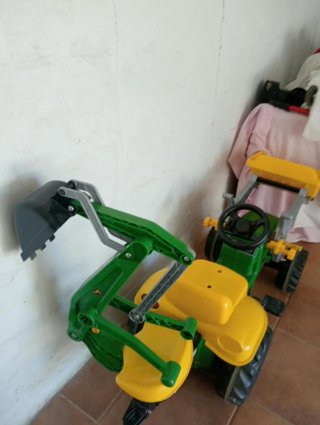 Tractor Juguete con Pala y Excavadora John Deere
