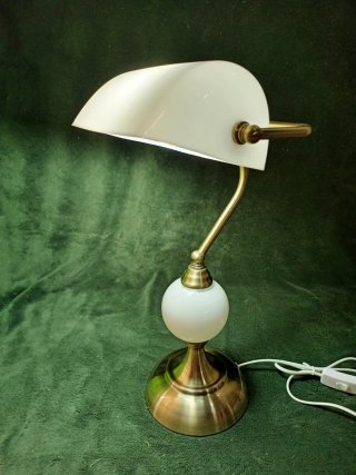 Gran Lámpara de Banquero estilo "Art-Decó" (45 cm)