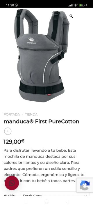Mochila Portabebés Manduca