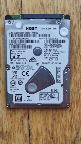 Disco Duro HGST 500GB SATA III 7200RPM