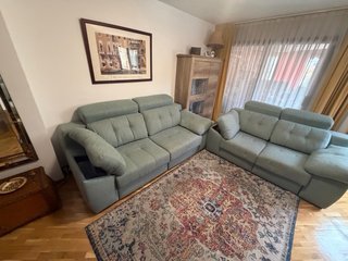 Conjunto de Sofás 3 y 2 Plazas Verde grandes