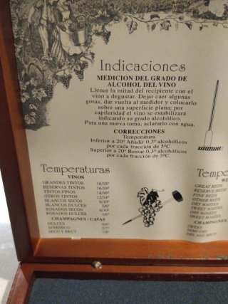 Kit Medición Grado Alcohol Vino