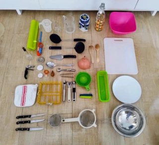 Lote de accesorios y utensilios de cocina