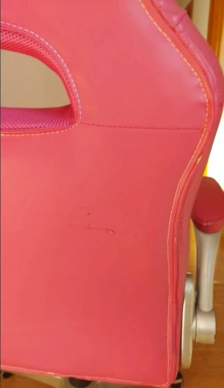 Silla escritorio gaming rosa y negra