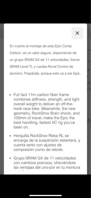 Bicicleta Specialized Talla XL