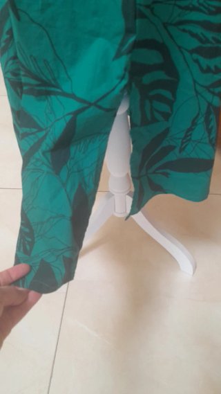 Vestito verde cotone ed elastan