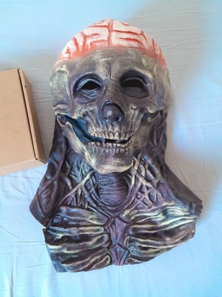 Máscara de Halloween Calavera con Cerebro
