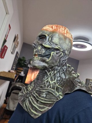 Máscara de Halloween Calavera con Cerebro