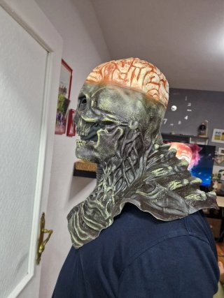 Máscara de Halloween Calavera con Cerebro