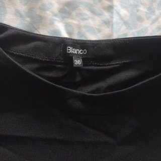 Vestido negro corto Blanco Talla S