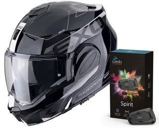 Casco Scorpion Exo Tech Evo + Cardo Spirit