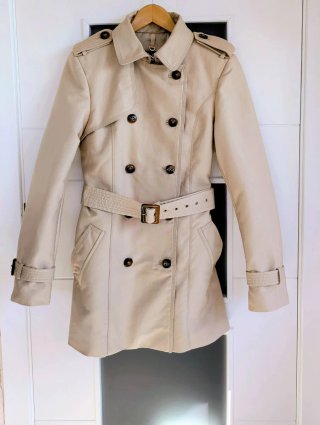 Zara Talla M - Gabardina Beige