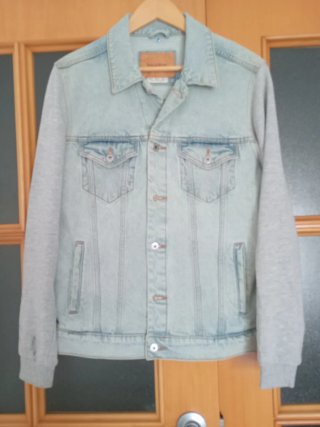 Tejana Pull&Bear denim y gris