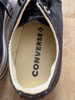 Converse negras con plataforma