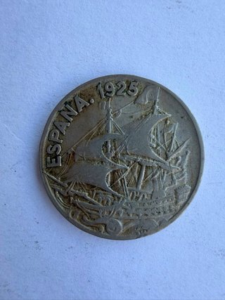 25 céntimos 1925 Alfonso XIII – Carabela – Moneda