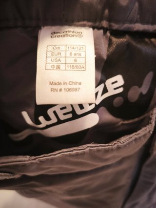 Pantalón nieve niño/a Wedze Talla 6