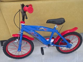 Bicicleta Spiderman 16 Azul y Roja Nueva
