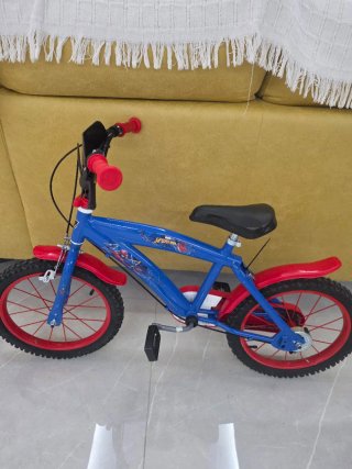Bicicleta Spiderman 16 Azul y Roja Nueva