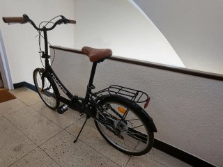 Bicicleta Moma plegable Top Class 2 negra