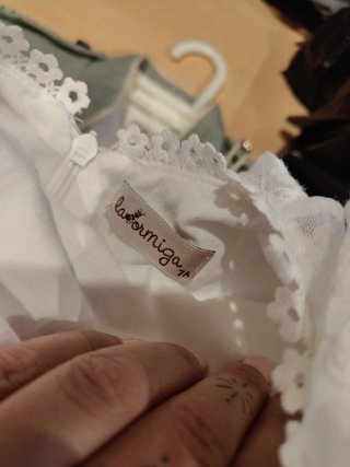 Vestido de comunión Laormiga blanco  talla 6 años