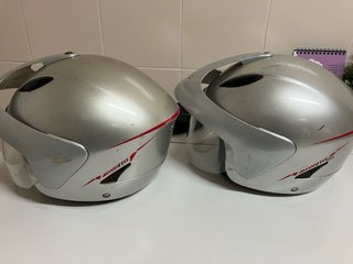 2 cascos de moto marca Hebo, tallas L i M