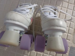 Patines Quad 100 Oxelo Lila - talla 31
