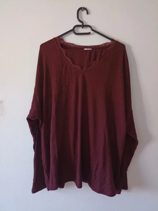Pijama La Redoute burdeos encaje talla 6XL 52
