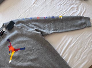 Sudadera Jordan Gris Multicolor Talla XL Sin Estre