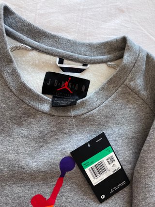 Sudadera Jordan Gris Multicolor Talla XL Sin Estre