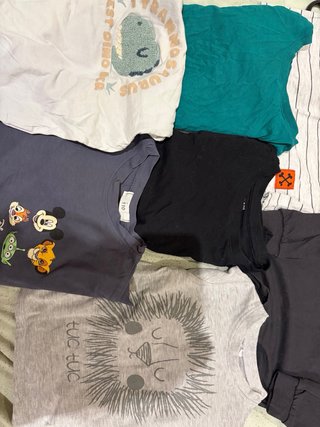 Lote 7 Camisetas Niño 3-4 Años