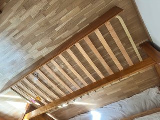 Cama nudo madera maciza