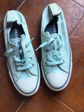 Converse verde agua