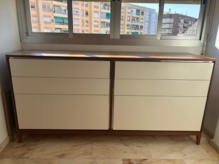 Cómoda 6 cajones madera