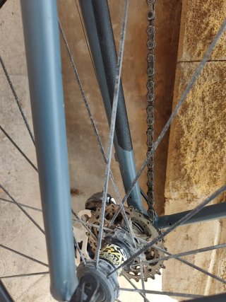 Bicicleta de Carretera Gris